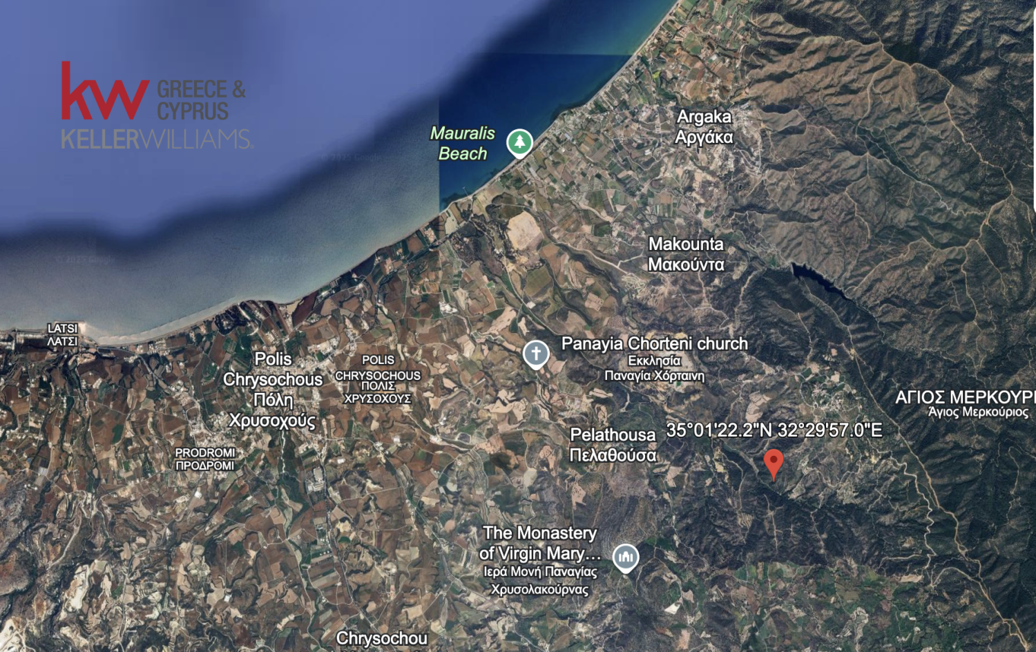 6400m2 Terrain à Kynousa, Paphos, Chypre No. 61252