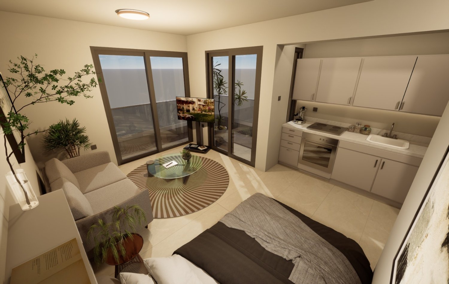 1 dormitorio Apartamento en Larnaca, Larnaka, Chipre No. 63150