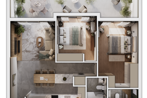 2 bedrooms Apartment in Konia, Paphos, Cyprus No. 65545