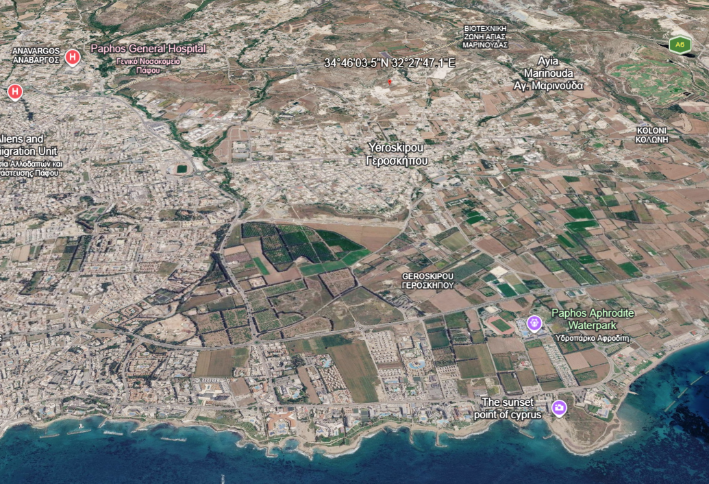 31439m2 Terreno en Geroskípou, Paphos, Chipre No. 62060
