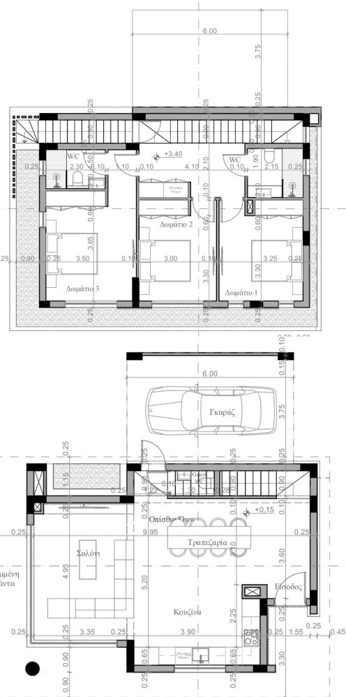 Вилла с 3 спальнями в Аммохостос, Кипр № 63905