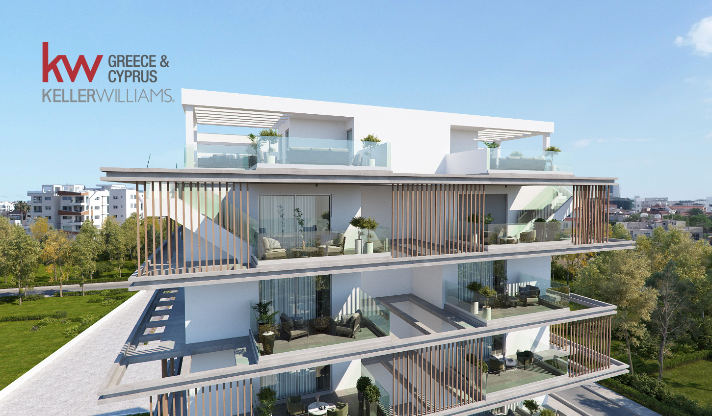 Квартира с 1 спальней в Ливадия, Ларнака, Кипр № 59412