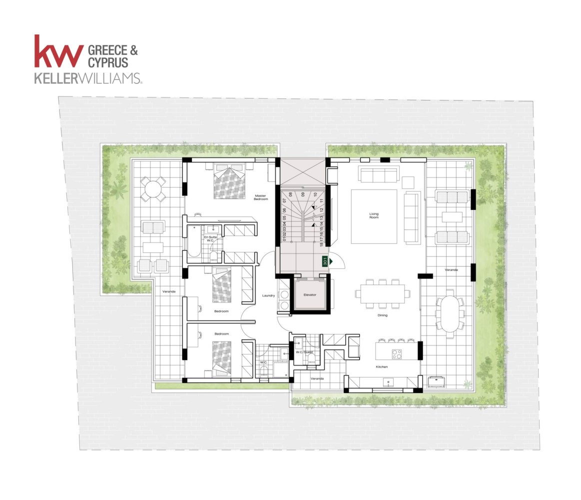 3 dormitorios Apartamento en Nicosia, Chipre No. 62172