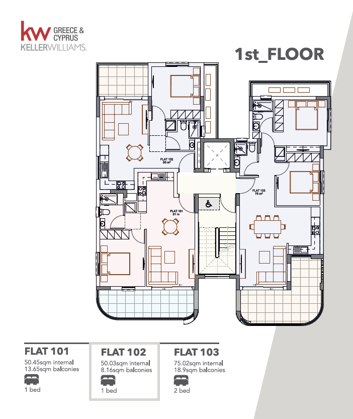 1 chambre Appartement à Nicosia, Chypre No. 62128