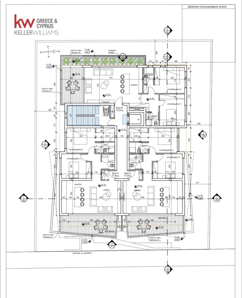 Квартира с 2 спальнями в Ларнака, Кипр № 40405