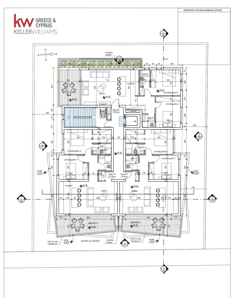 Квартира с 2 спальнями в Ларнака, Кипр № 40405
