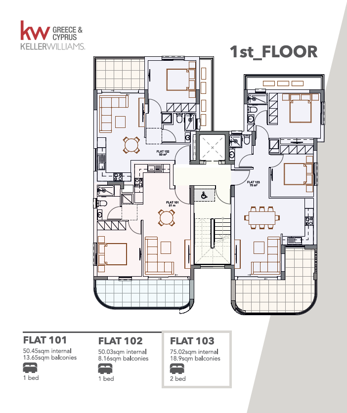 2 dormitorios Apartamento en Nicosia, Chipre No. 62131
