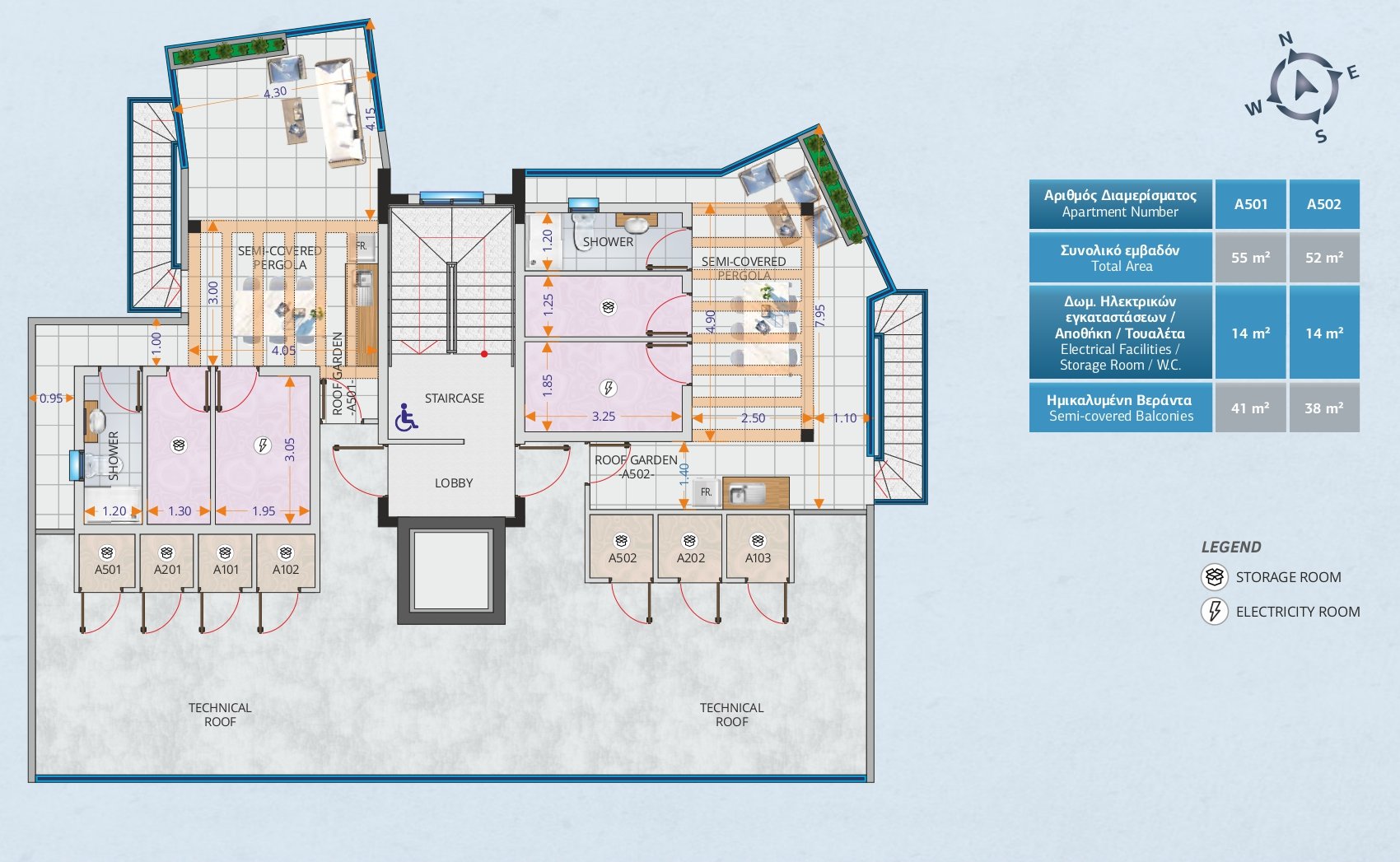 2 bedrooms Apartment in Larnaca, Larnaka, Cyprus No. 23364