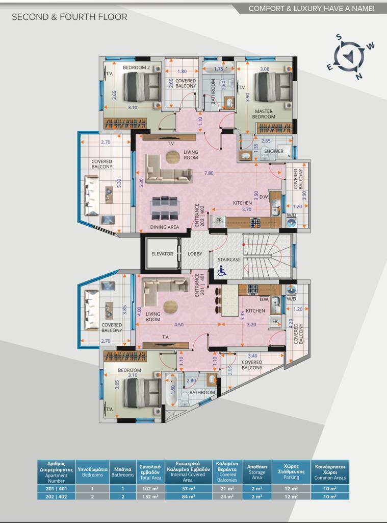 2 bedrooms Apartment in Larnaca, Larnaka, Cyprus No. 23322