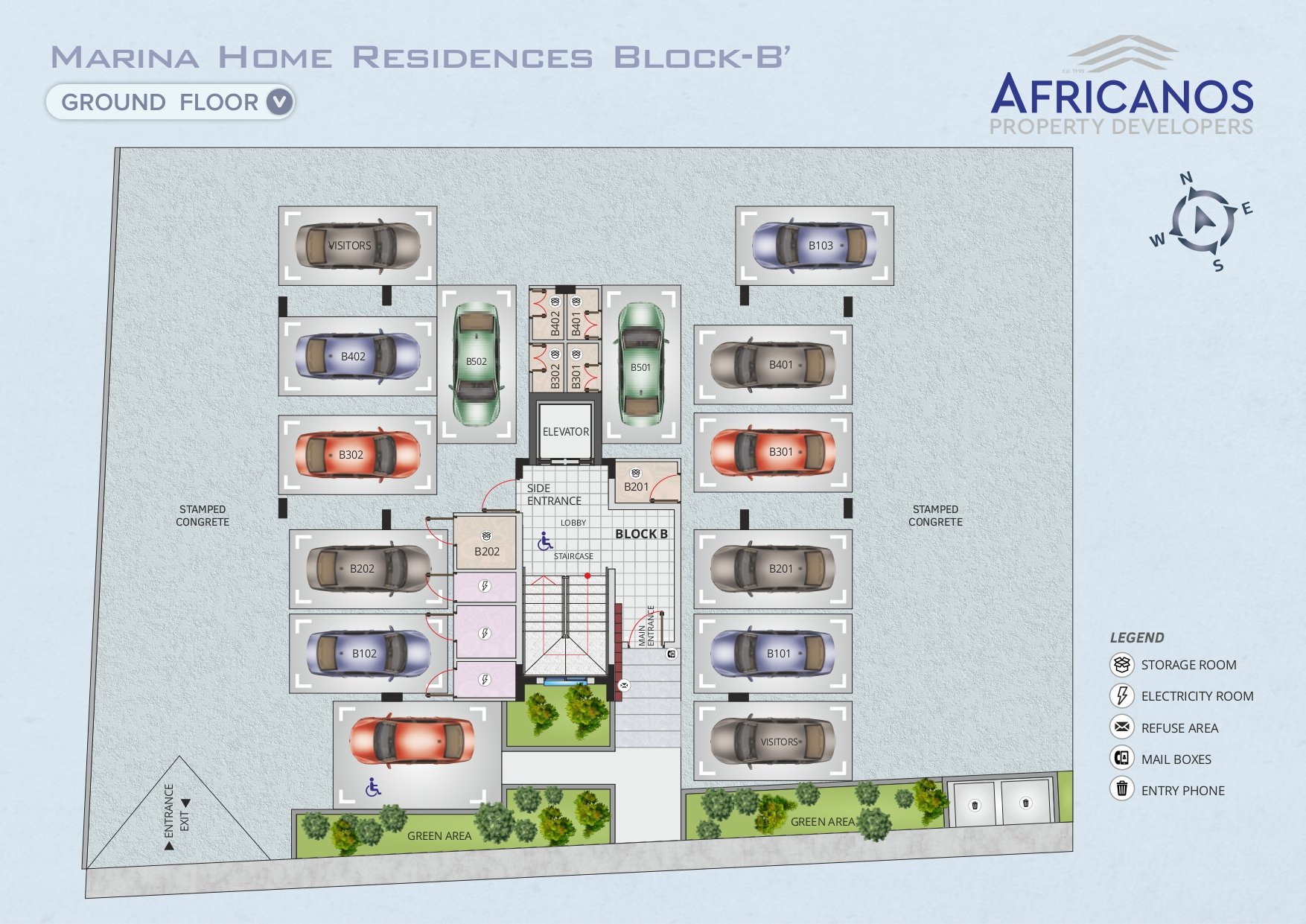 2 bedrooms Apartment in Larnaca, Larnaka, Cyprus No. 23350