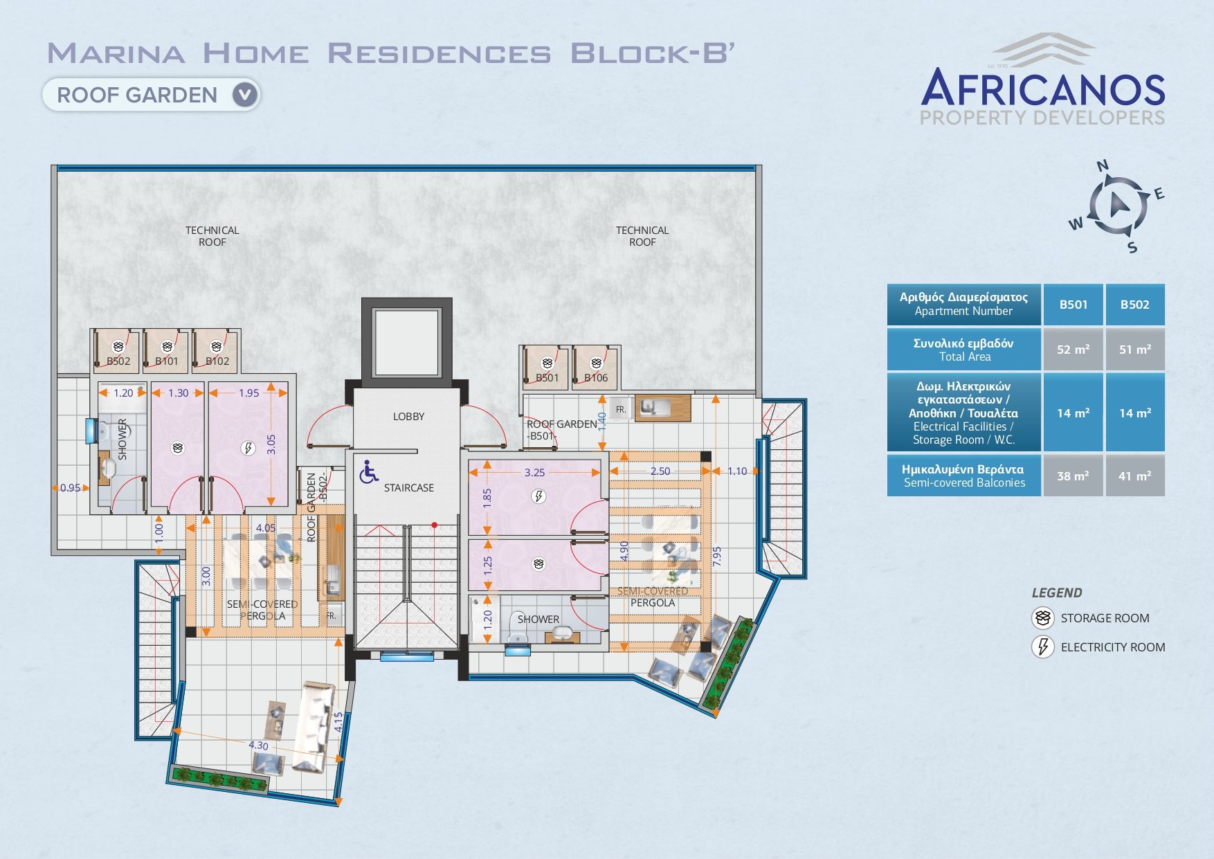 2 bedrooms Apartment in Larnaca, Larnaka, Cyprus No. 23352
