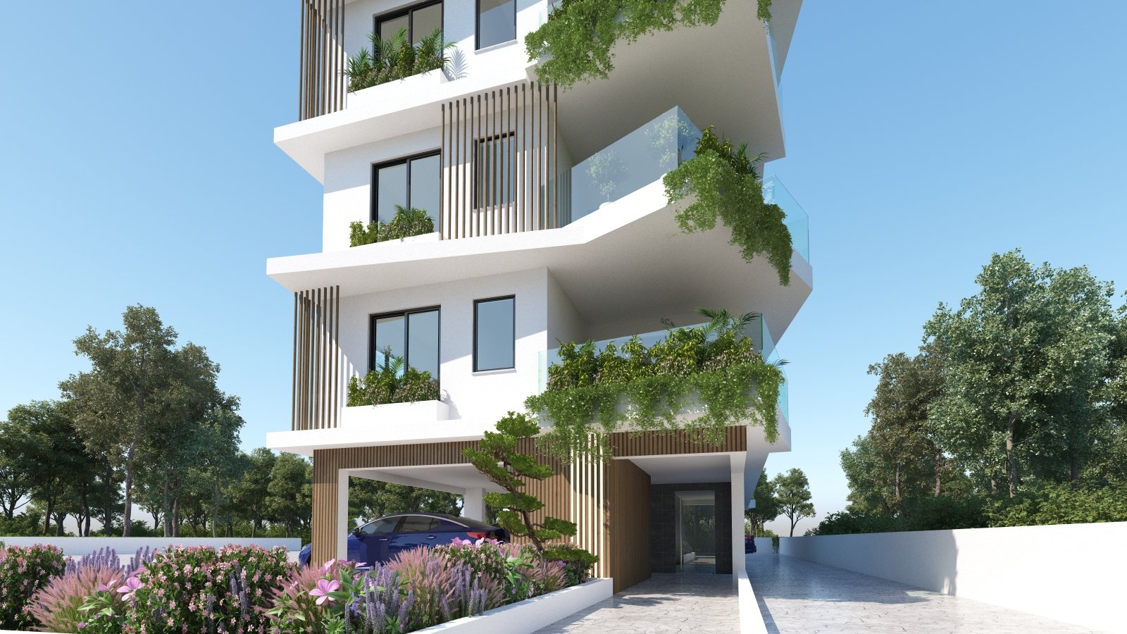 Квартира с 2 спальнями в Ларнака, Кипр № 23355