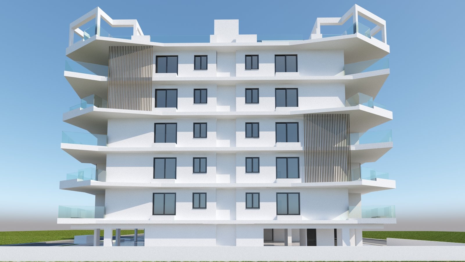 Квартира с 2 спальнями в Ларнака, Кипр № 23354