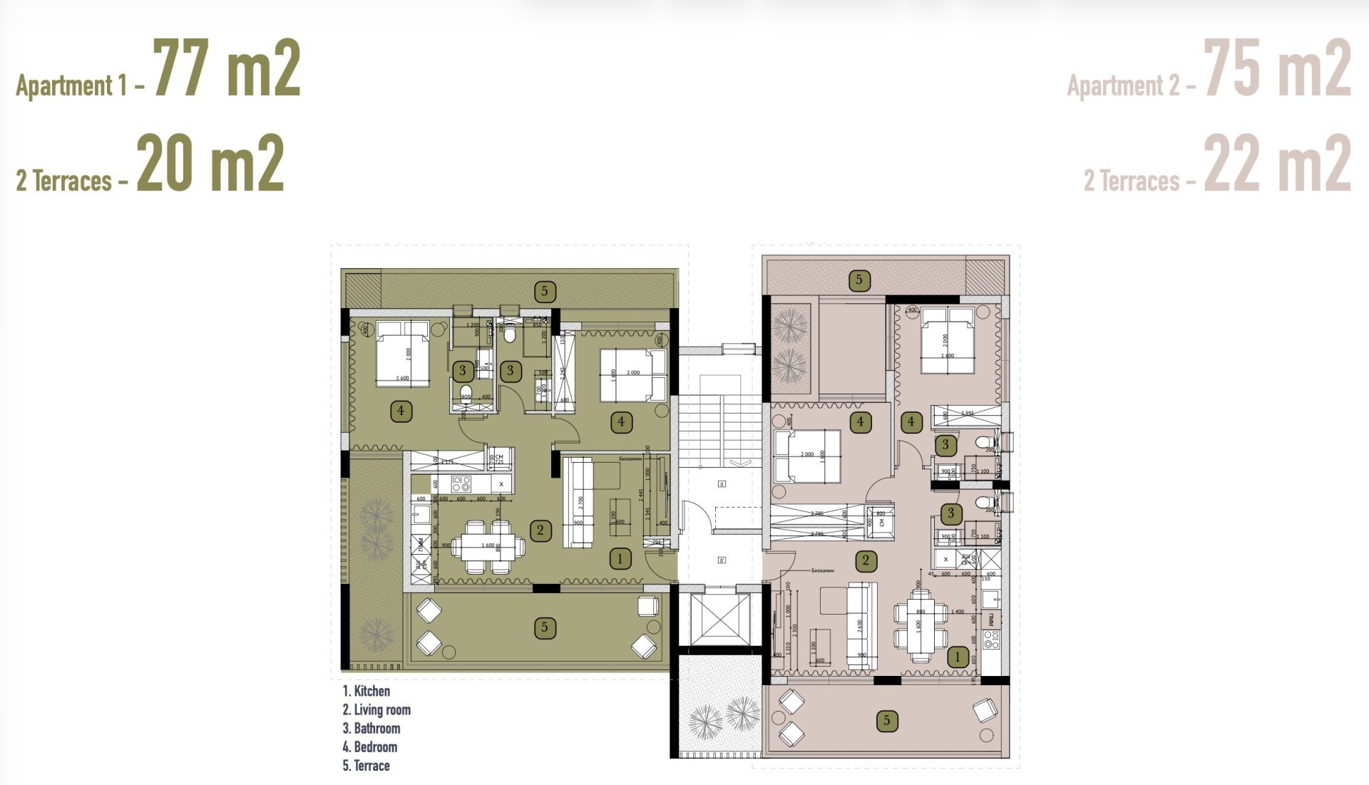 2 bedrooms Apartment in Kato Paphos, Paphos, Cyprus No. 57139