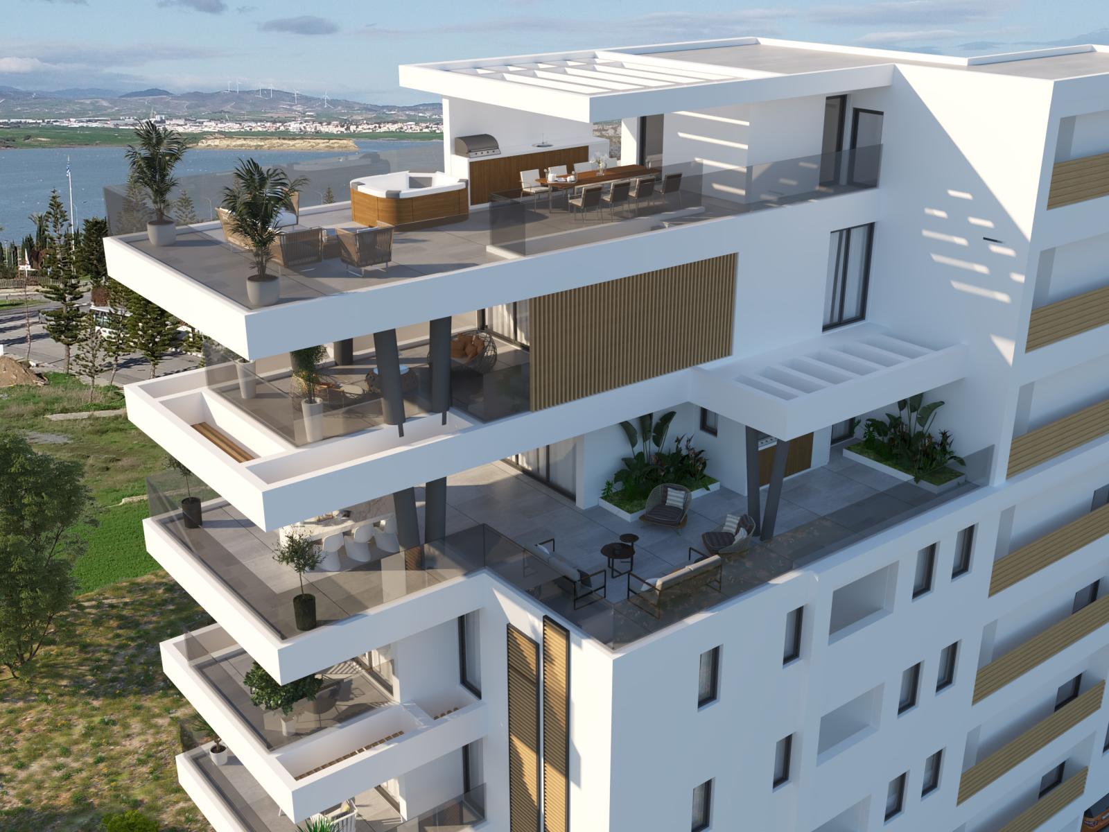 3 dormitorios Apartamento en Larnaca, Larnaka, Chipre No. 23295