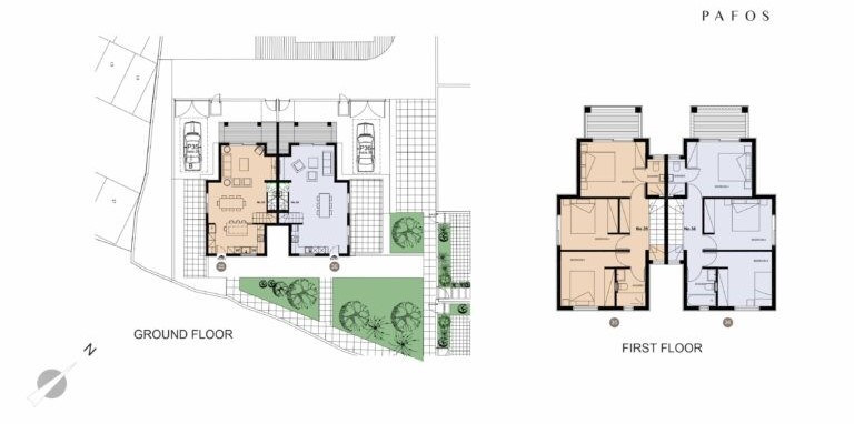 3 bedrooms Townhouse in Paphos, Cyprus No. 57484