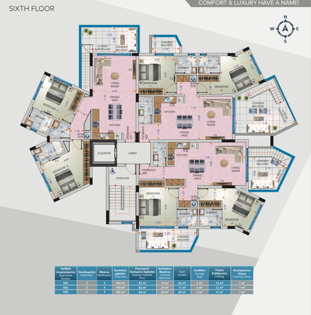 2 bedrooms Apartment in Larnaca, Larnaka, Cyprus No. 23309