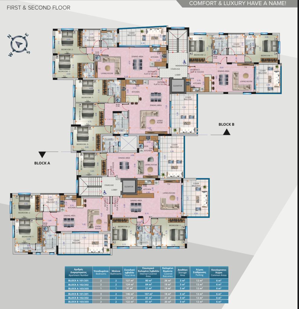 2 dormitorios Apartamento en Larnaca, Larnaka, Chipre No. 23325