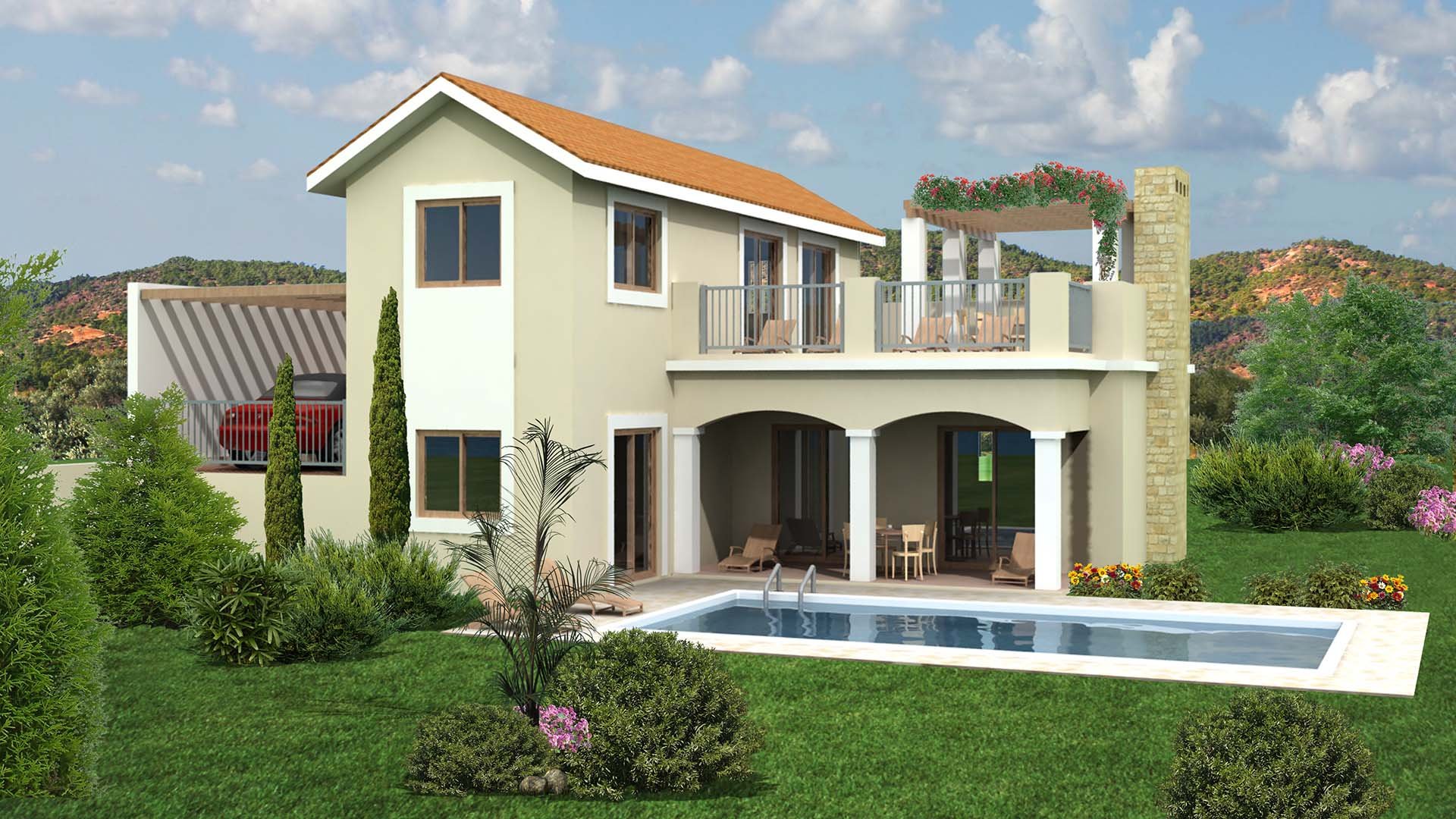 2 dormitorios Villa en Monagroulli Hills Monagroulli, Limassol, Chipre No. 4449