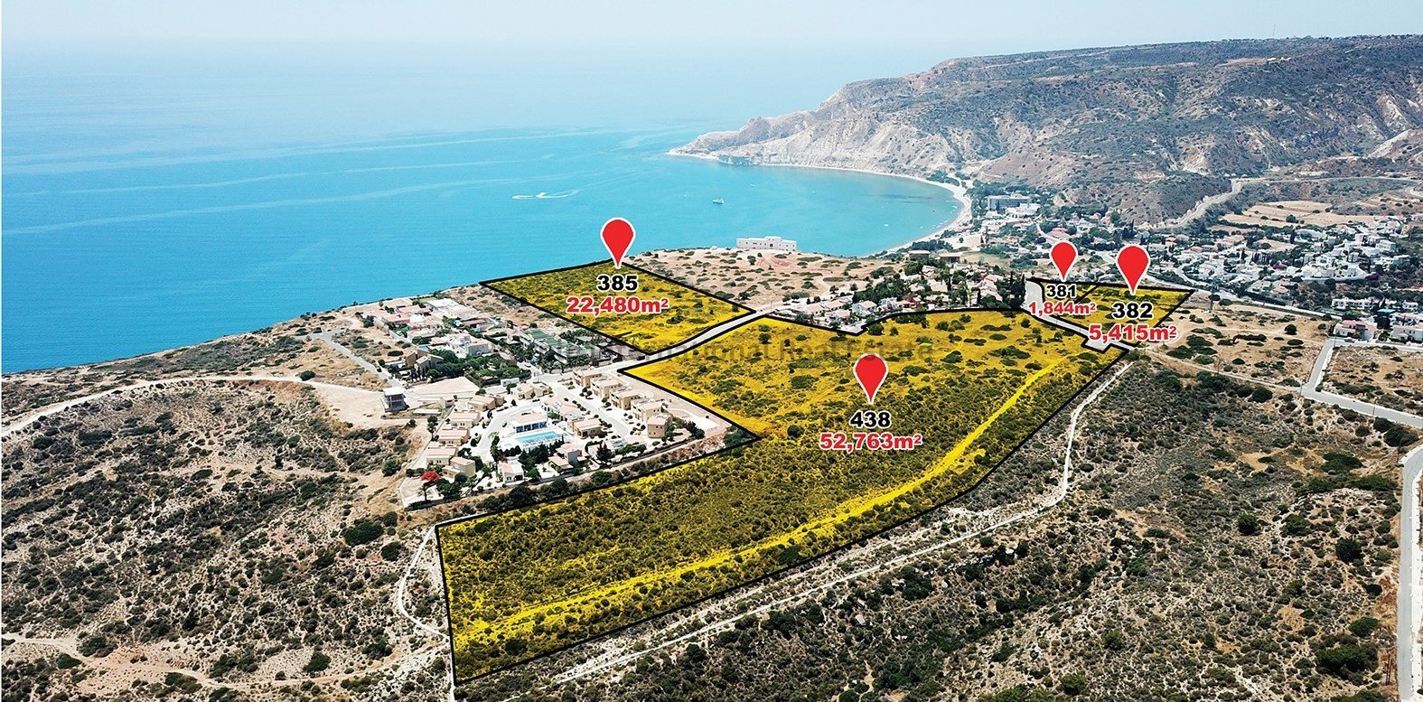 Terreno en Pissouri, Limassol, Chipre No. 39091