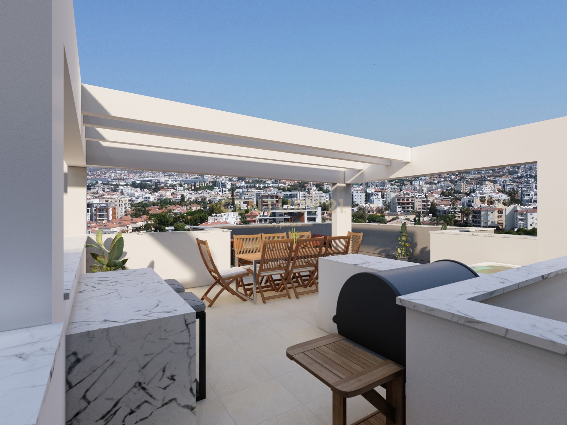 2 bedrooms Penthouse in Germasogeia, Limassol, Cyprus No. 55660
