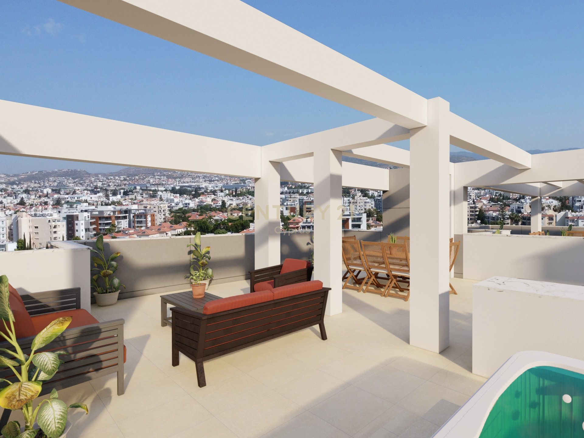 2 bedrooms Penthouse in Germasogeia, Limassol, Cyprus No. 55660
