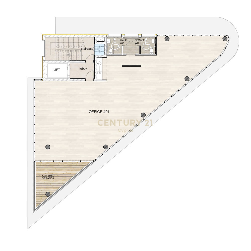 1802m2 Local comercial en Agios Georgios, Limassol, Chipre No. 54289