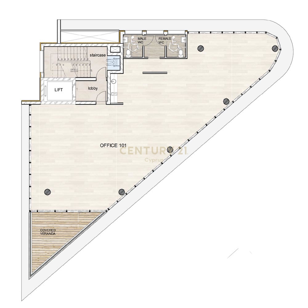 1802m2 Local comercial en Agios Georgios, Limassol, Chipre No. 54289