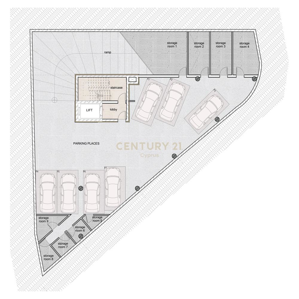 1802m2 Local comercial en Agios Georgios, Limassol, Chipre No. 54289