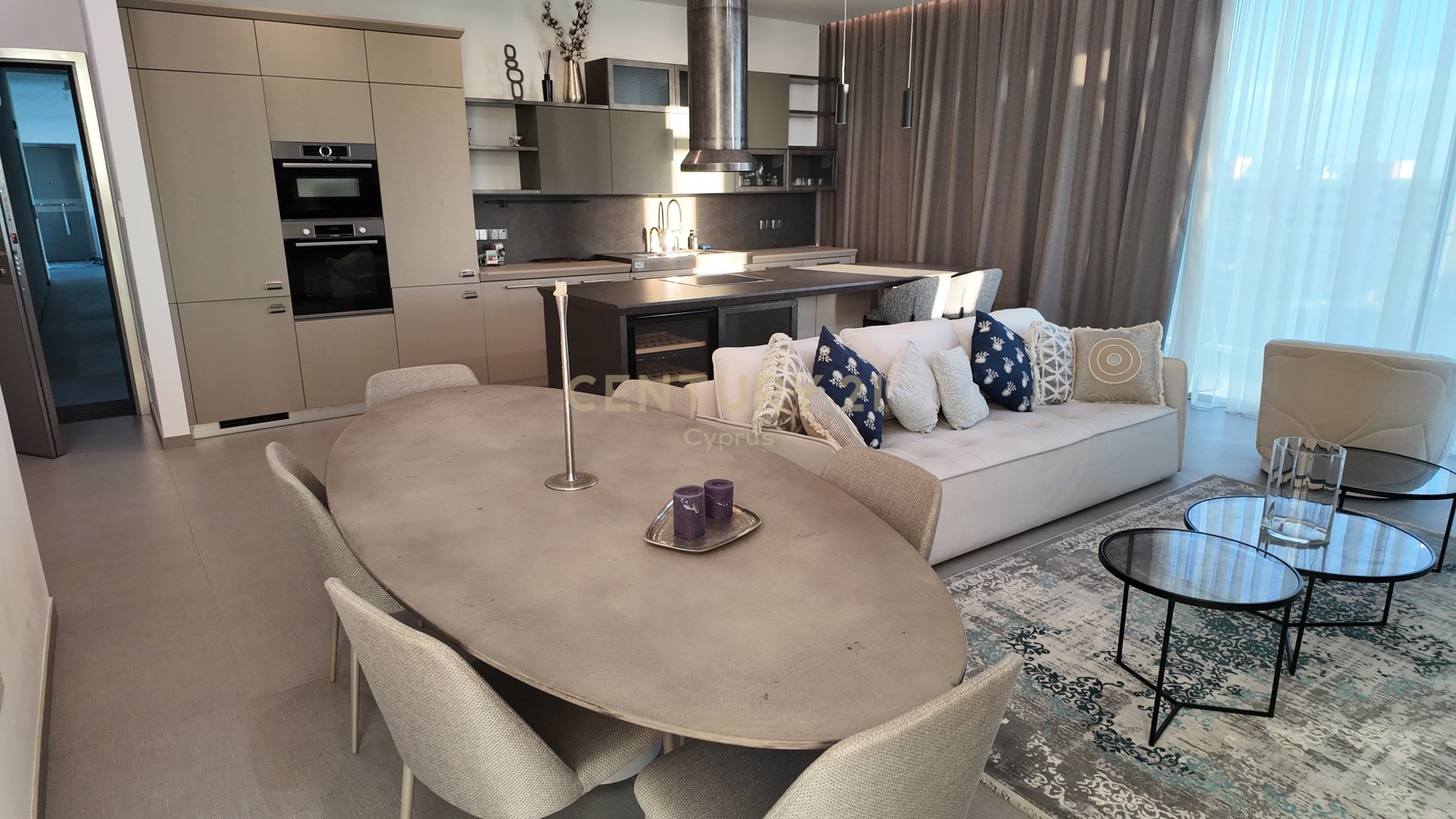 3 dormitorios Apartamento en Agios Tychonas, Limassol, Chipre No. 55973