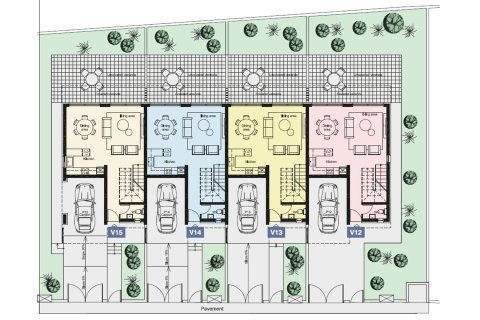 Maisonette floor plan «3BR-8», 3 bedrooms in Onero Residences