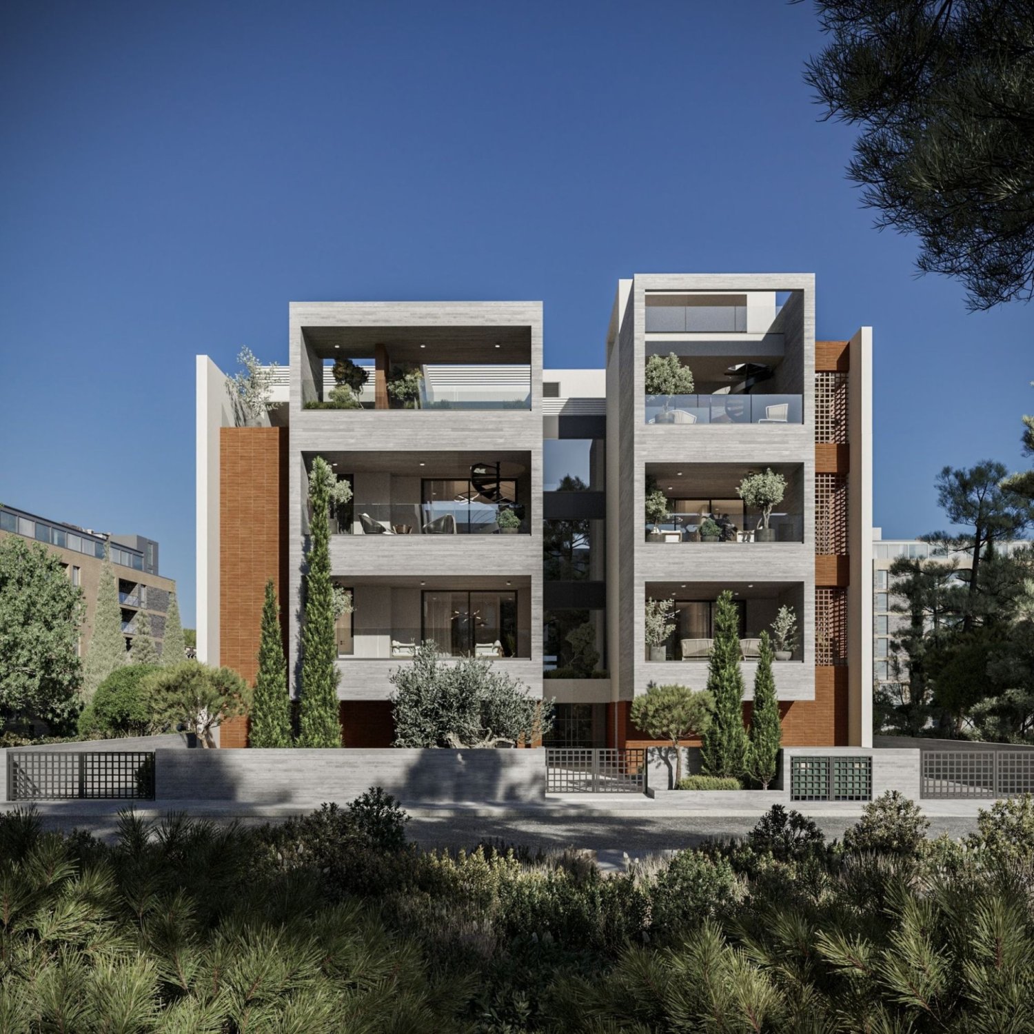 2 chambres Penthouse à Aradippou, Larnaka, Chypre No. 42371