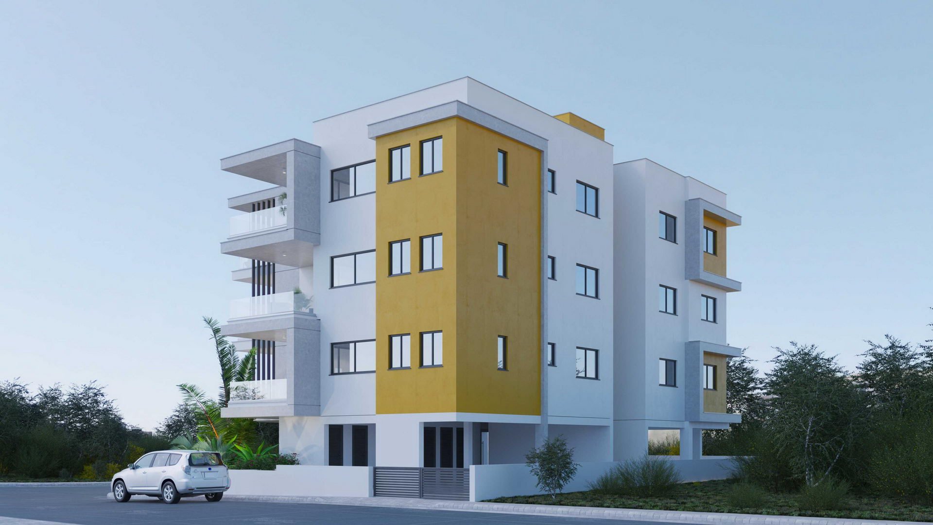 Sunset Court in Omonoia, Limassol, Cyprus No. 8990