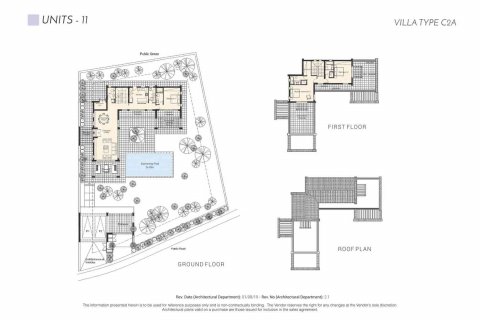 Villa floor plan «TYPE C2A», 3 bedrooms in IMPERIAL RESIDENCES