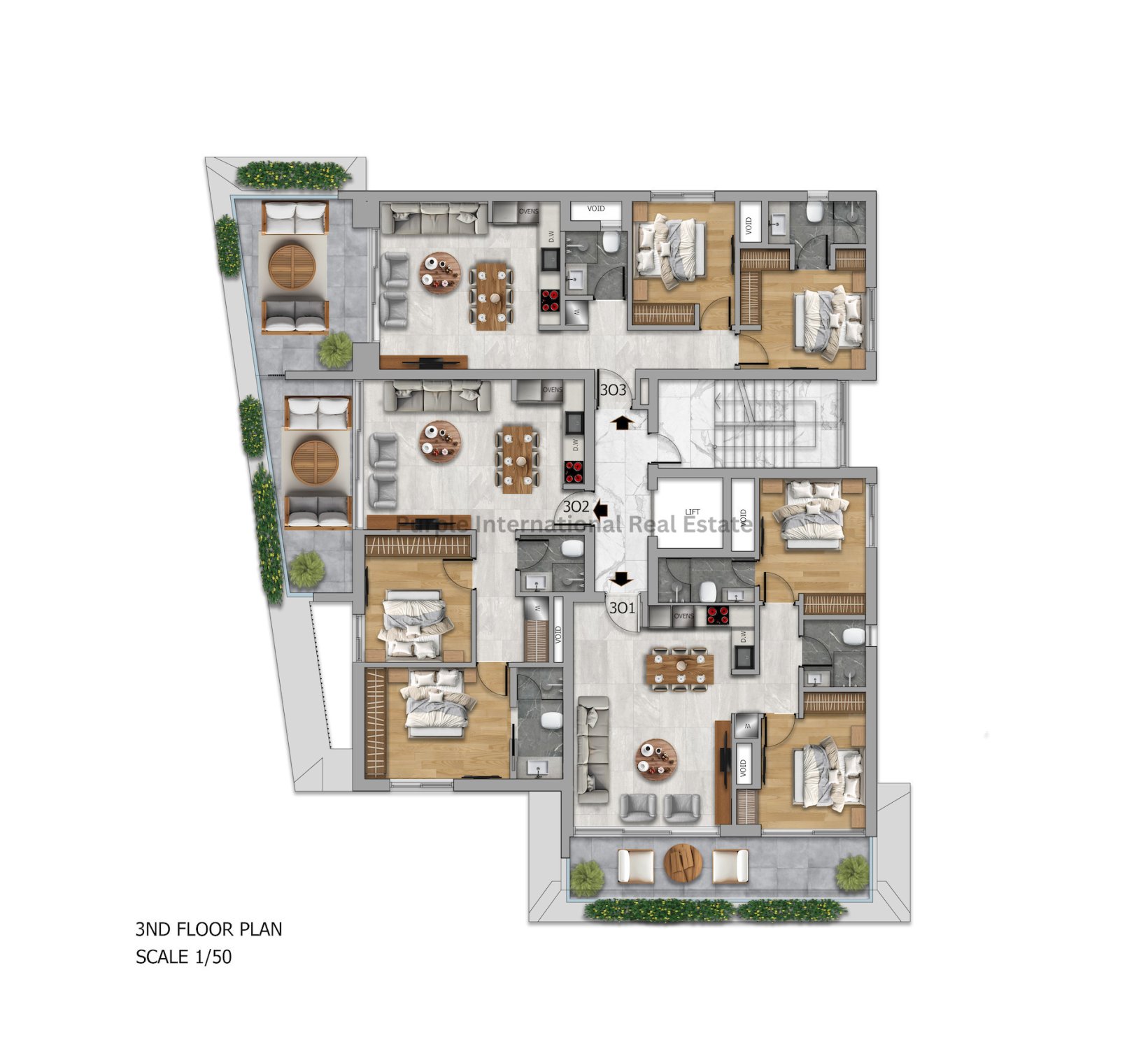 2 bedrooms Apartment in Larnaca, Larnaka, Cyprus No. 52888