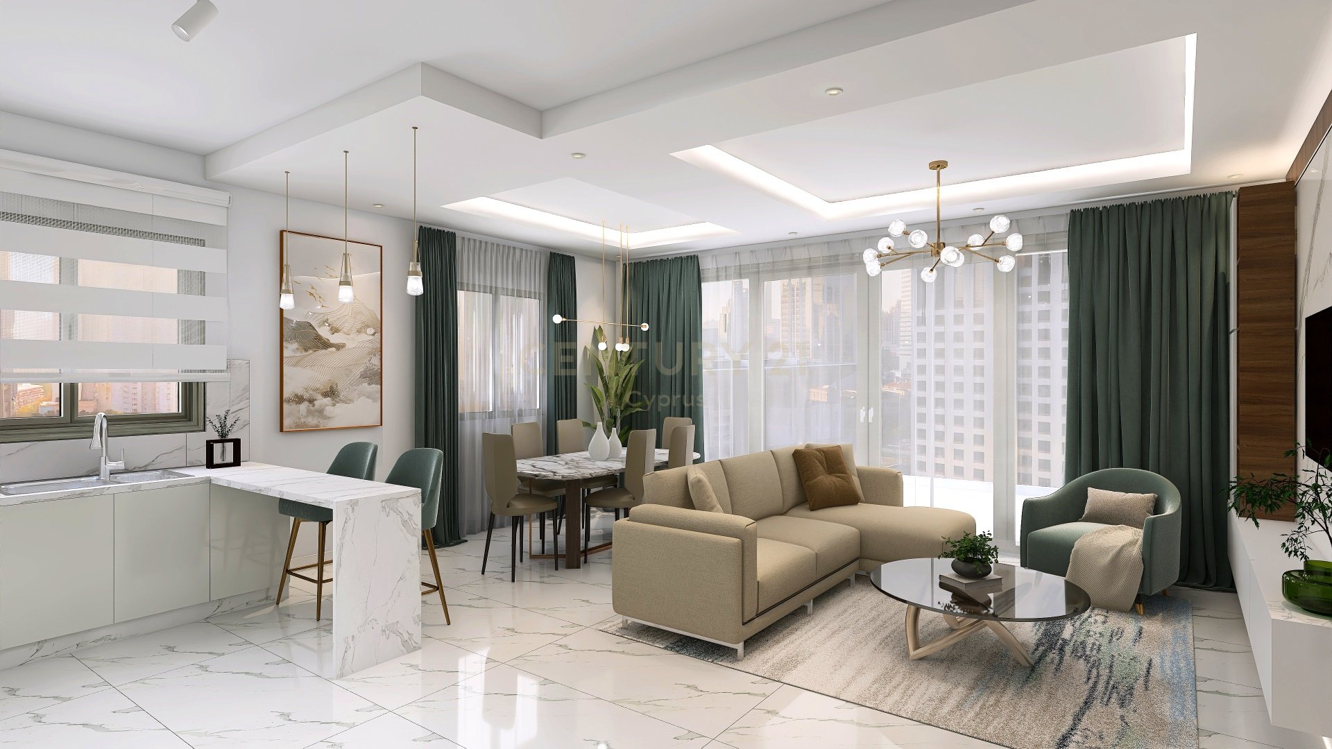 2 dormitorios Apartamento en Larnaca, Larnaka, Chipre No. 54371