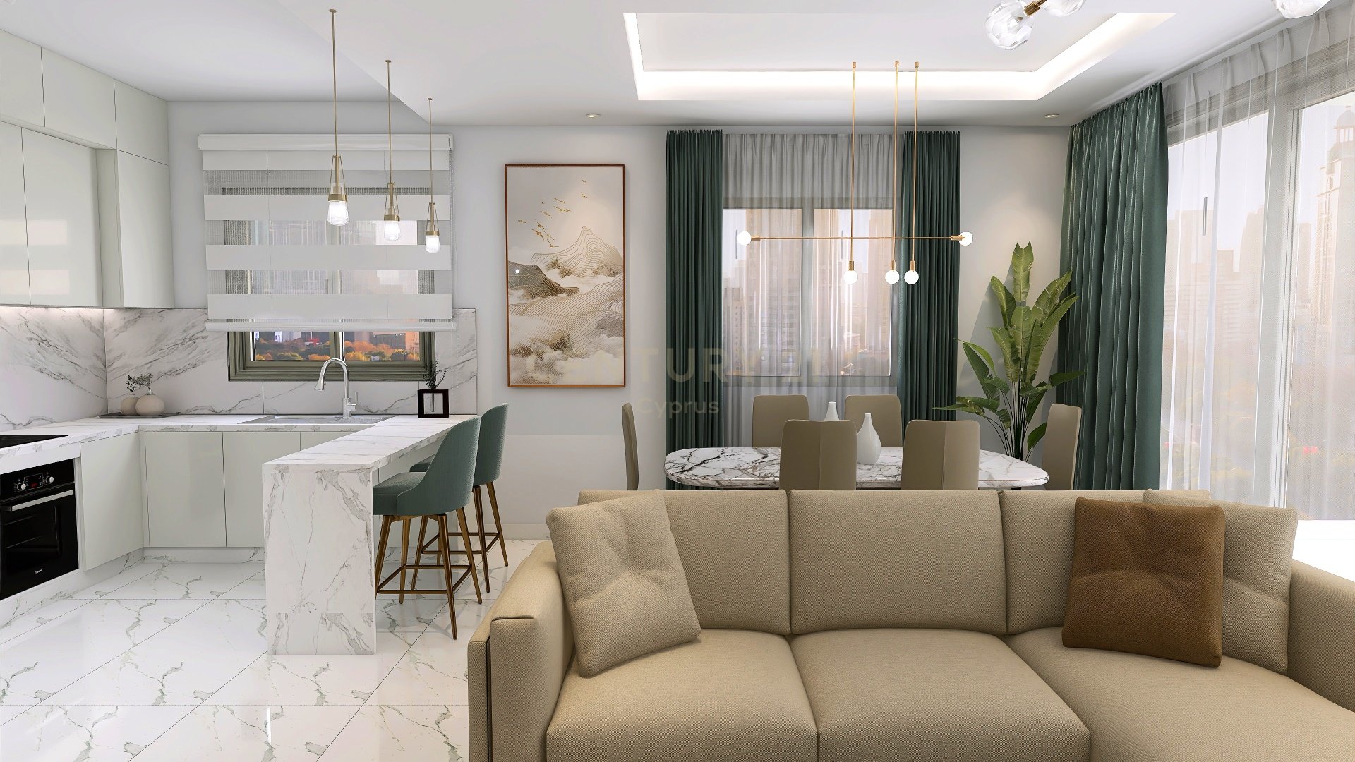 2 dormitorios Apartamento en Larnaca, Larnaka, Chipre No. 54371