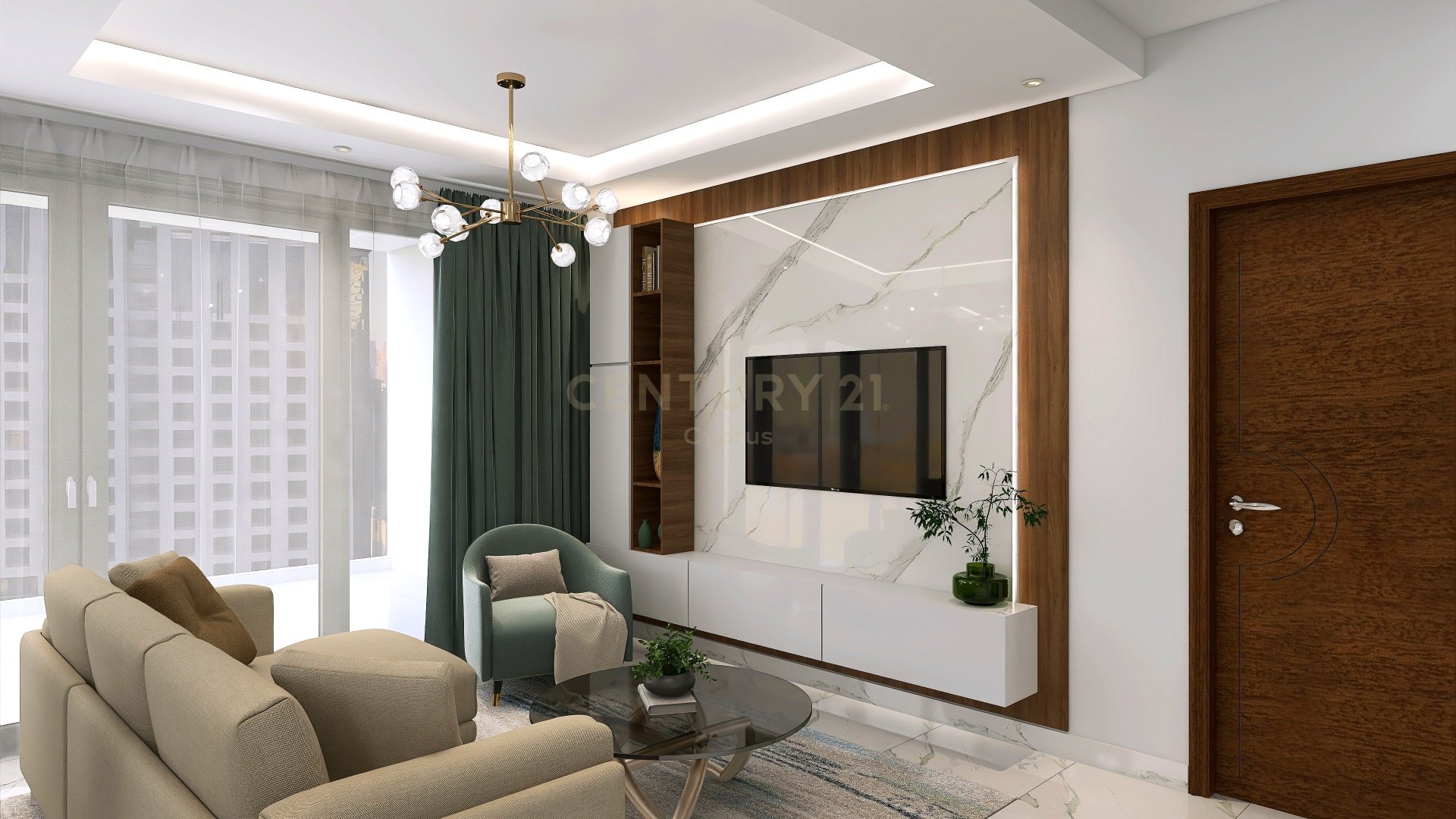2 dormitorios Apartamento en Larnaca, Larnaka, Chipre No. 54371