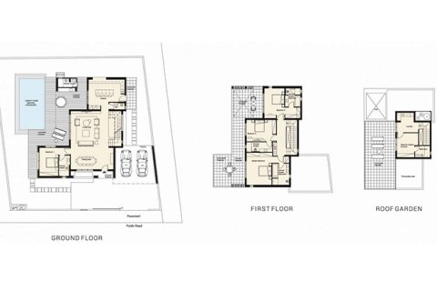 Villa floor plan «4BR-4», 4 bedrooms in Azalea Villas