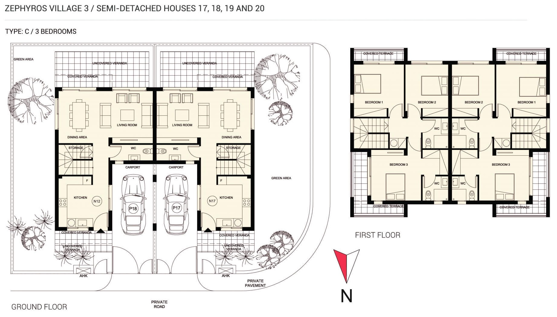 3 bedrooms Maisonette in Zephyros Village 3 Mandria, Paphos, Cyprus No. 9109