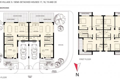 Maisonette floor plan «3BR-5», 3 bedrooms in Zephyros Village 3