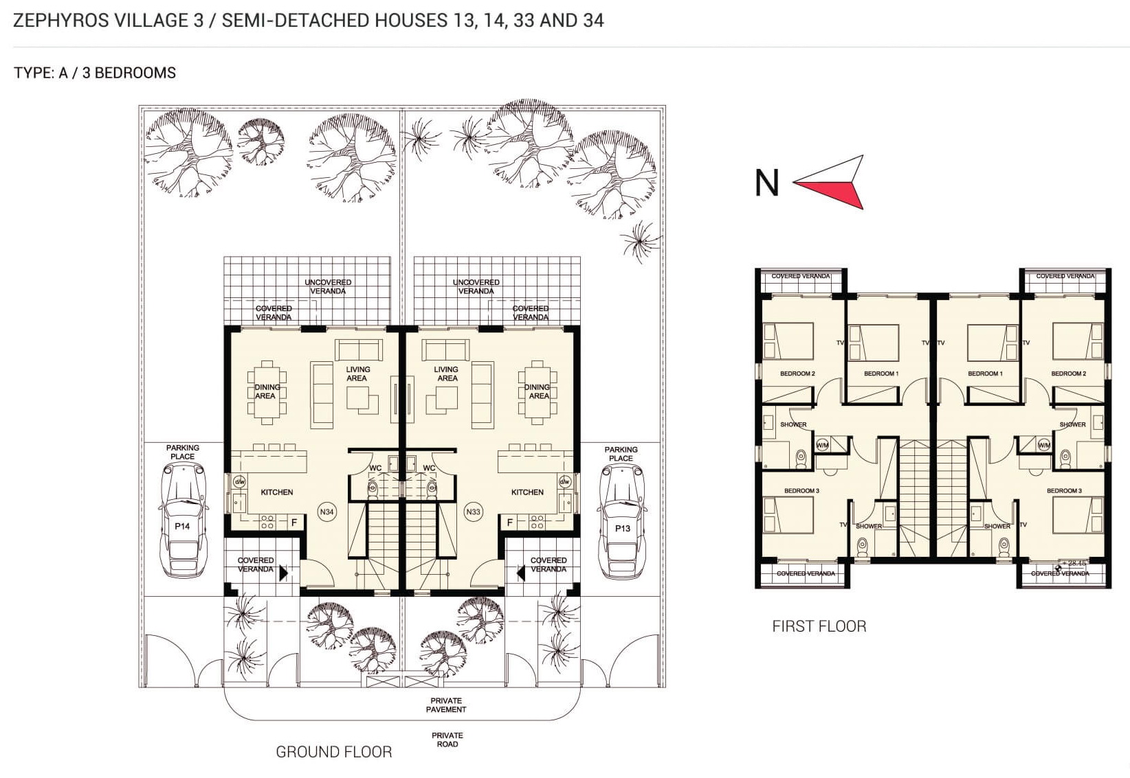 3 bedrooms Maisonette in Zephyros Village 3 Mandria, Paphos, Cyprus No. 9107