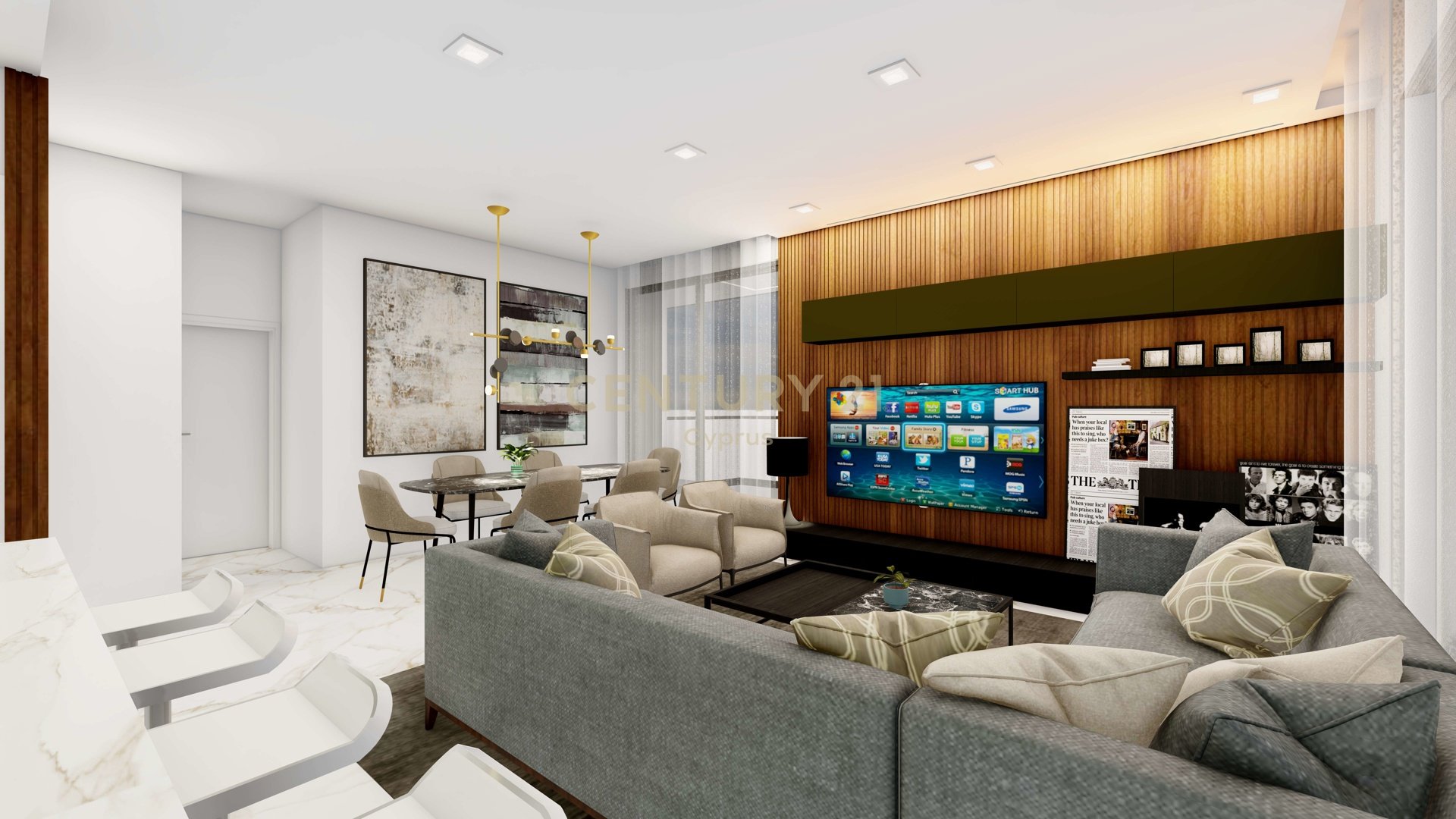 2 chambres Appartement à Mesa Geitonia, Limassol, Chypre No. 56179