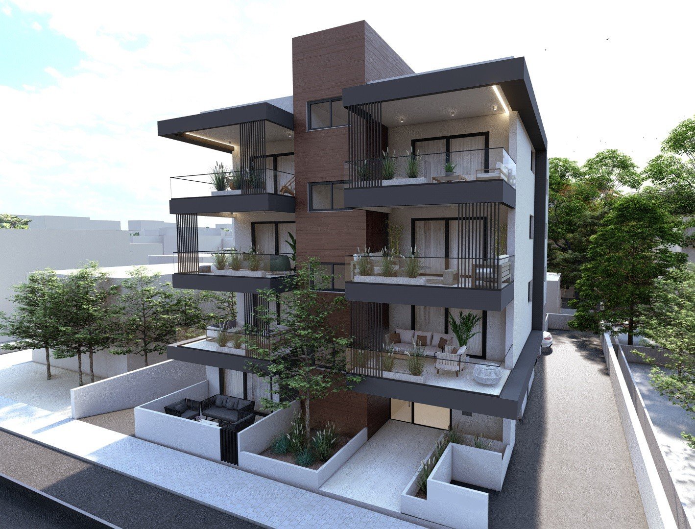 3 dormitorios Apartamento en Nicosia, Chipre No. 48345