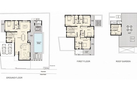Villa floor plan «5BR-3», 5 bedrooms in Azalea Villas