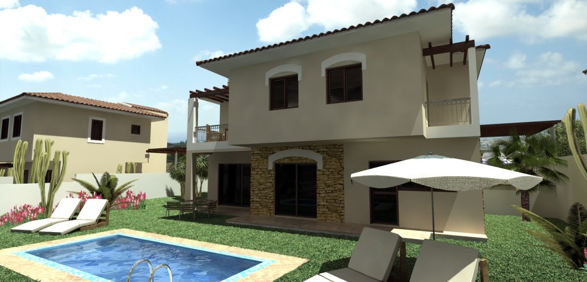 3 pièces Villa à Paphos, Chypre No. 38013