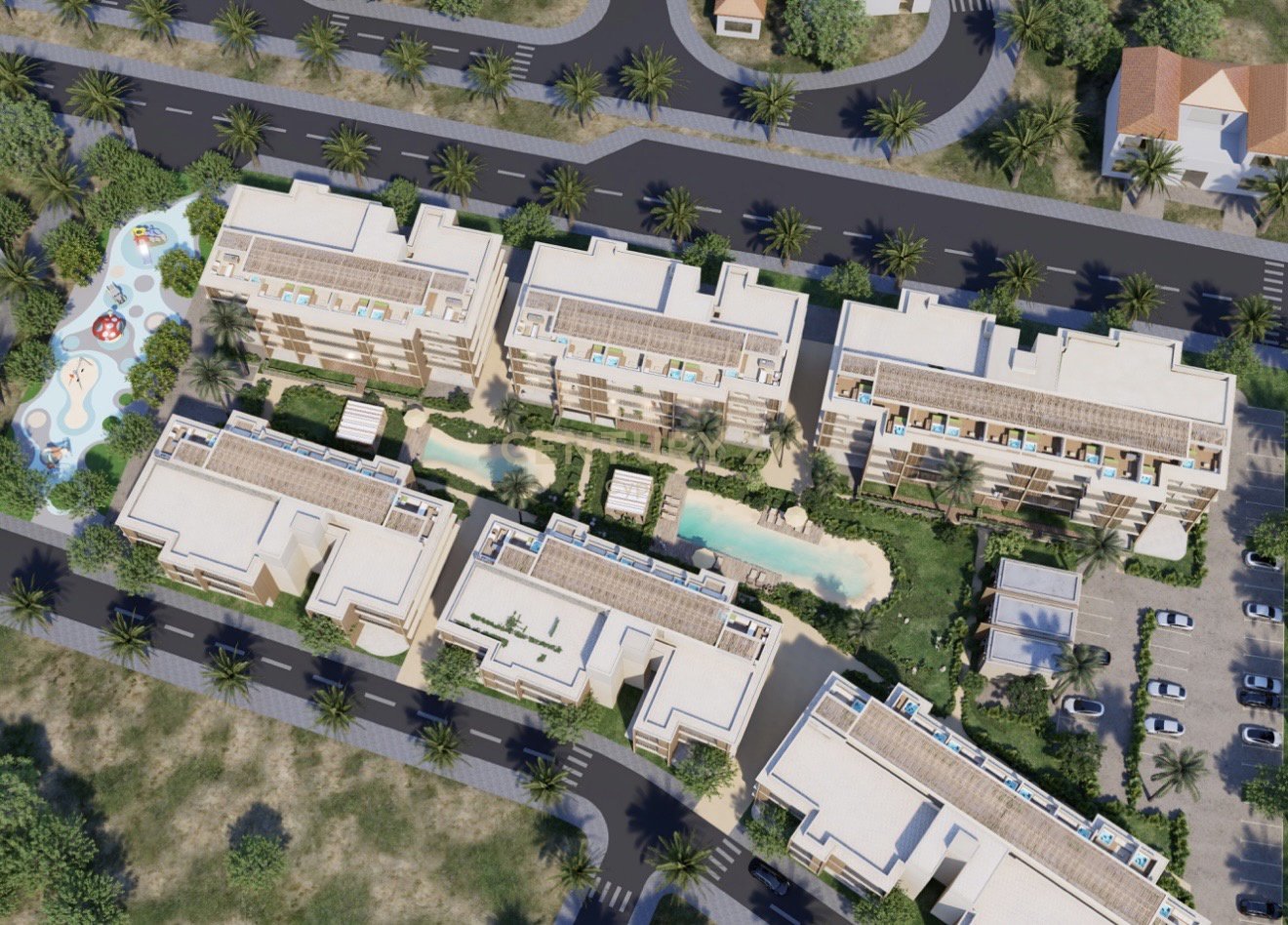 1 dormitorio Apartamento en Pyla, Larnaka, Chipre No. 56062