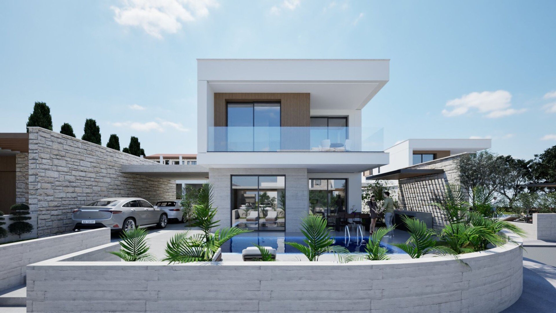 3 dormitorios Villa en Tala, Paphos, Chipre No. 41068