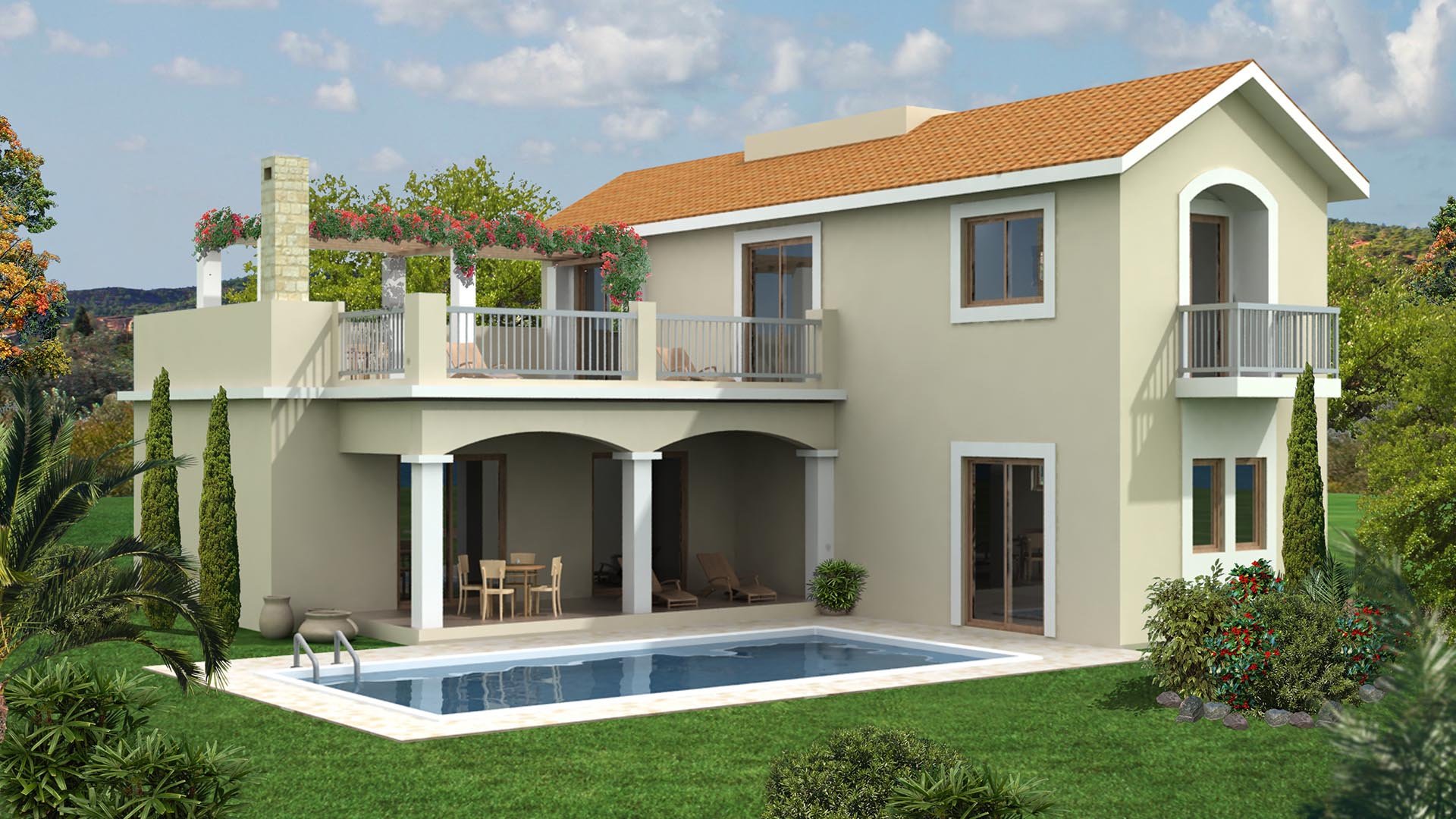 2 dormitorios Villa en Monagroulli Hills Monagroulli, Limassol, Chipre No. 4449