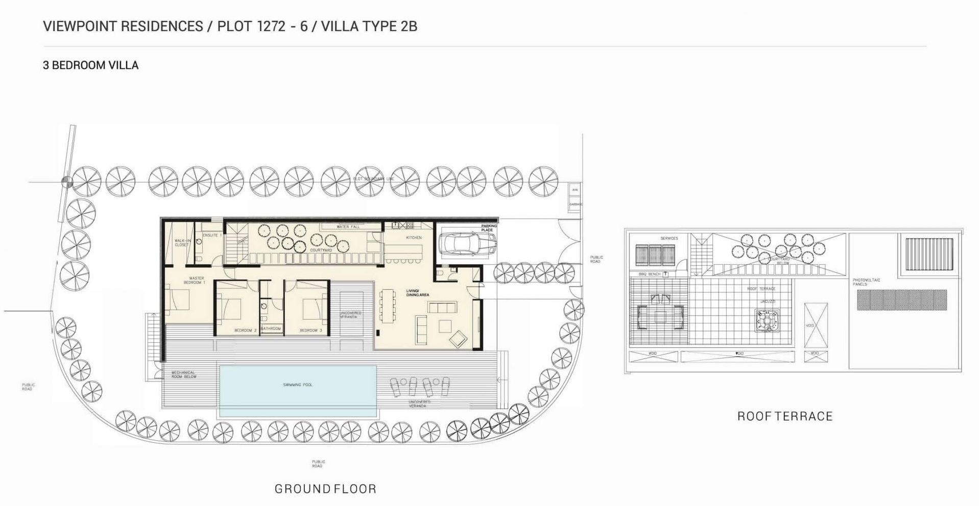 3 dormitorios Villa en Viewpoint Hills Pegeia, Paphos, Chipre No. 9229